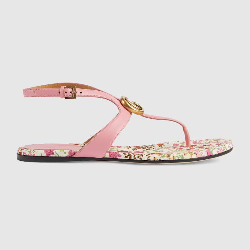 Giày Gucci Double G Thong Sandal Nữ Hồng