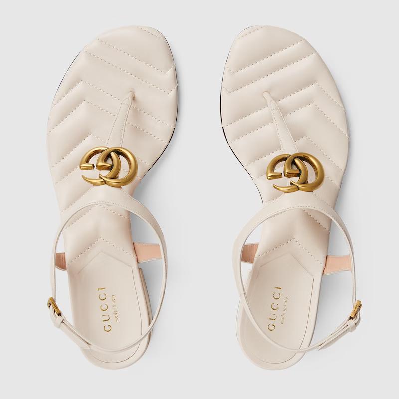 Giày Gucci Double G Sandal Nữ Trắng