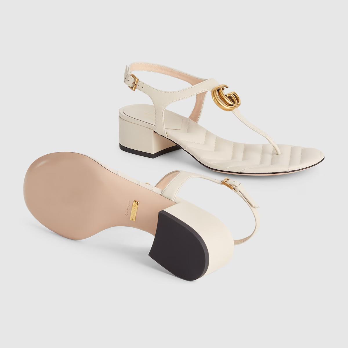 Giày Gucci Double G Sandal Nữ Trắng