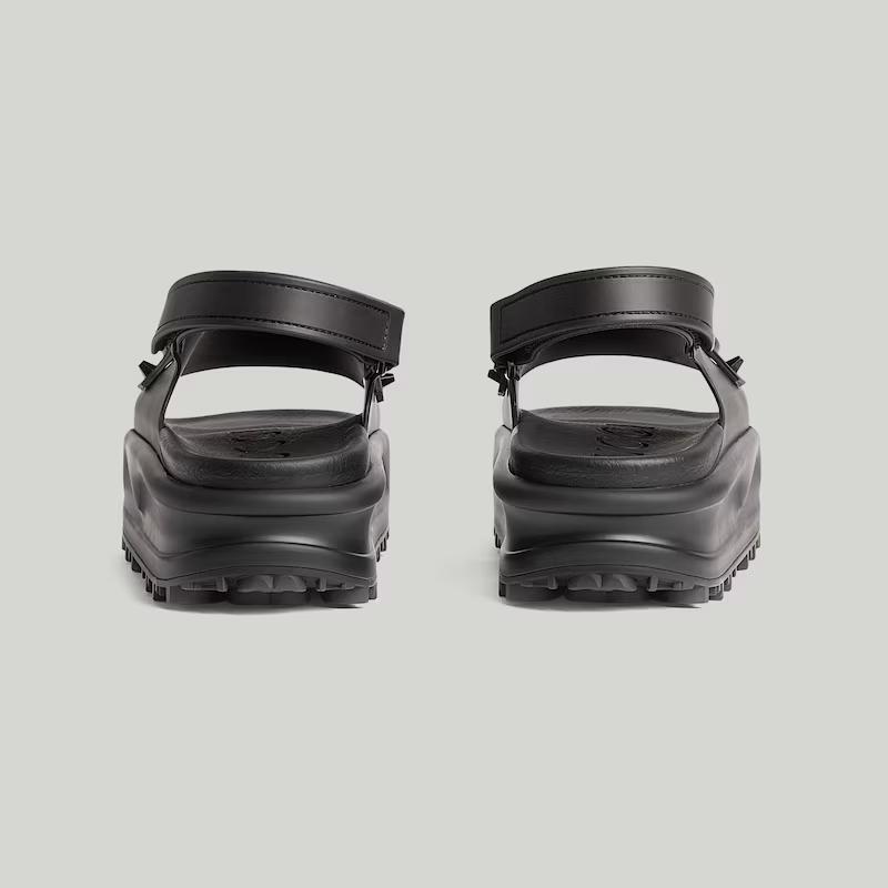 Giày Gucci Horsebit Platform Sandal Nữ Đen