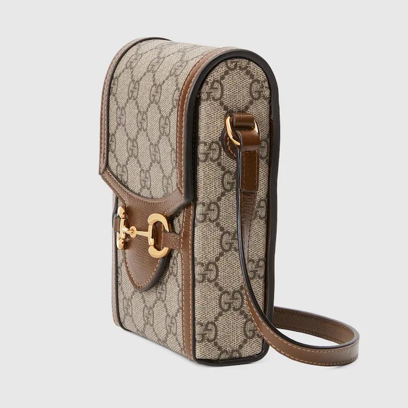 Túi Gucci Horsebit 1955 Mini Bag Nam Màu Nâu