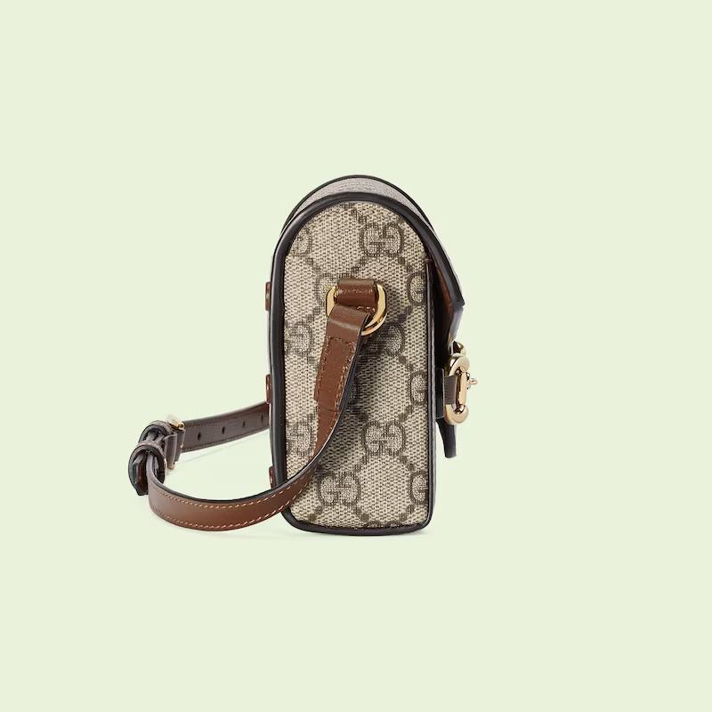 Túi Gucci Horsebit 1955 Mini Bag Nam Màu Da Nâu