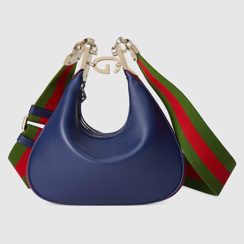 Túi Gucci Attache Small Shoulder Bag Nam Màu Xanh