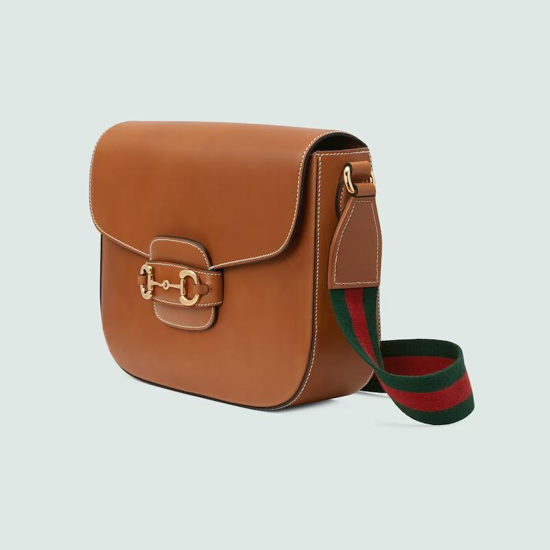 Túi Gucci Horsebit 1955 Shoulder Bag Nam Màu Nâu