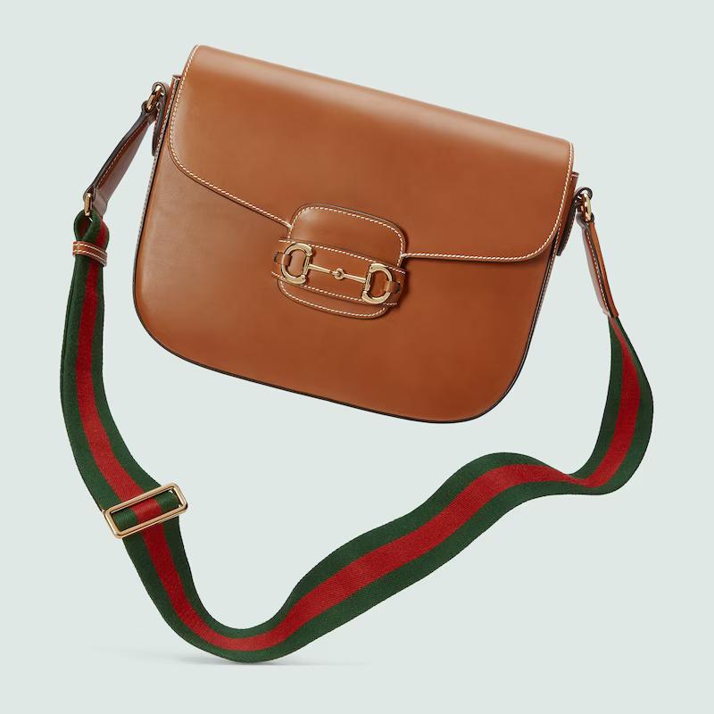 Túi Gucci Horsebit 1955 Shoulder Bag Nam Màu Nâu