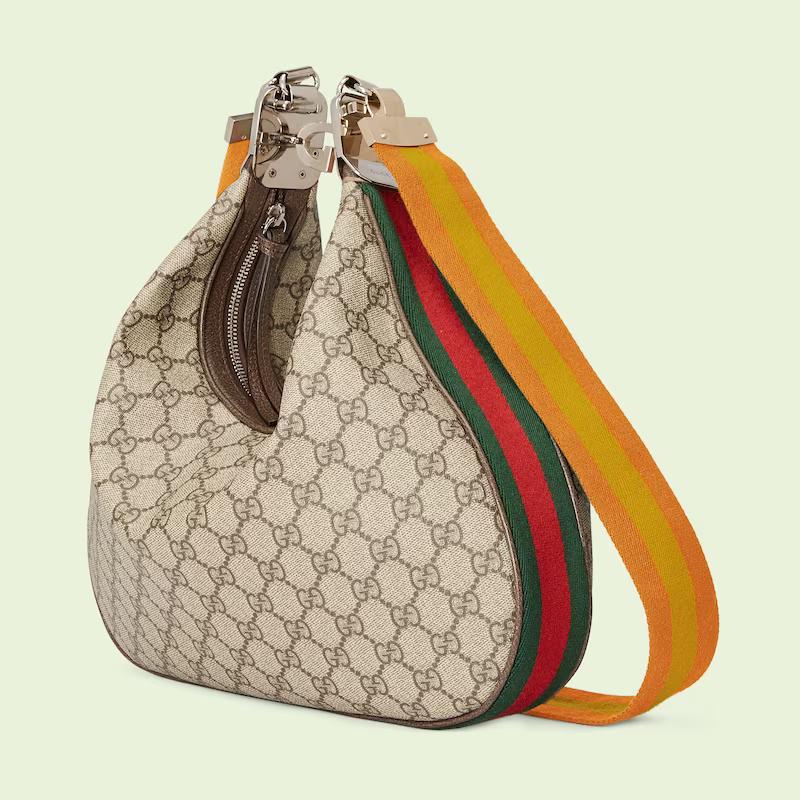 Túi Gucci Attache Medium Shoulder Bag Nam Màu Da