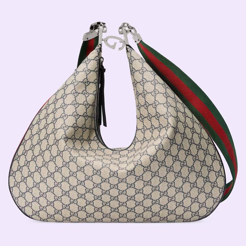 Túi Gucci Attache Maxi Shoulder Bag Nam Màu Da