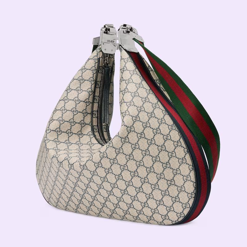 Túi Gucci Attache Maxi Shoulder Bag Nam Màu Da