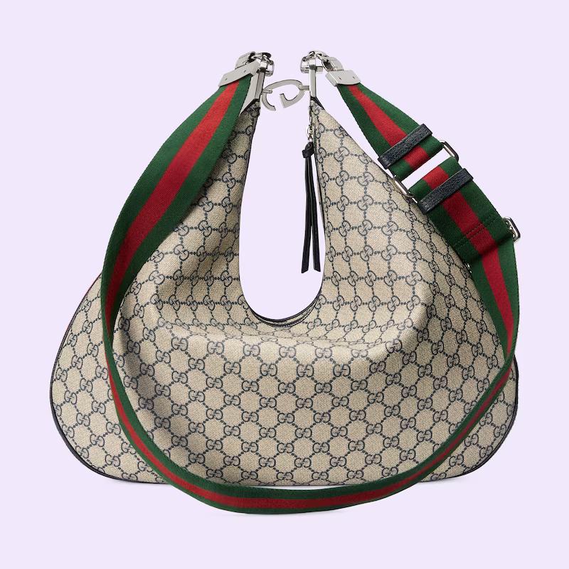 Túi Gucci Attache Maxi Shoulder Bag Nam Màu Da