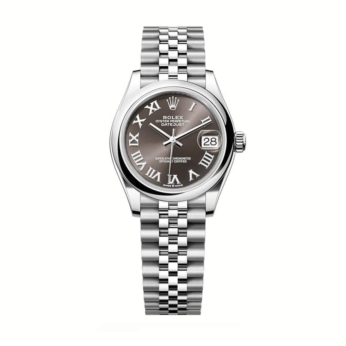 Đồng Hồ Rolex Datejust 278240 Roman 31mm Nữ Nâu Xám