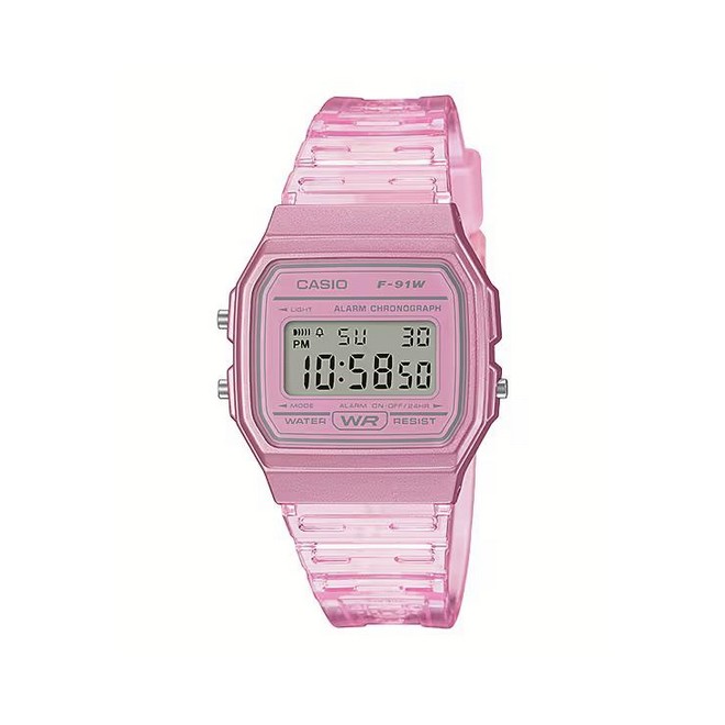 Đồng Hồ Casio F-91Ws-4 Nữ Hồng