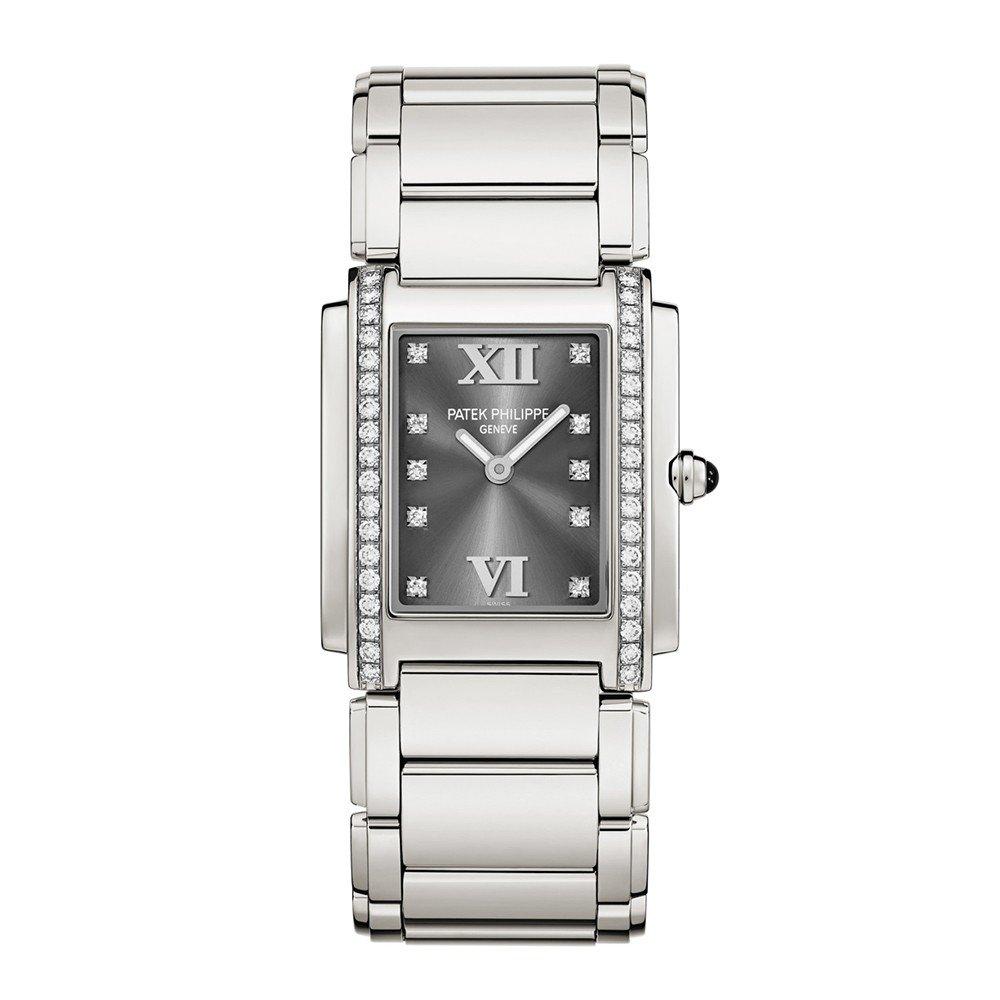 Đồng Hồ Patek Philippe Twenty~4 4910-10A-010 25.1x30mm Nữ Xám