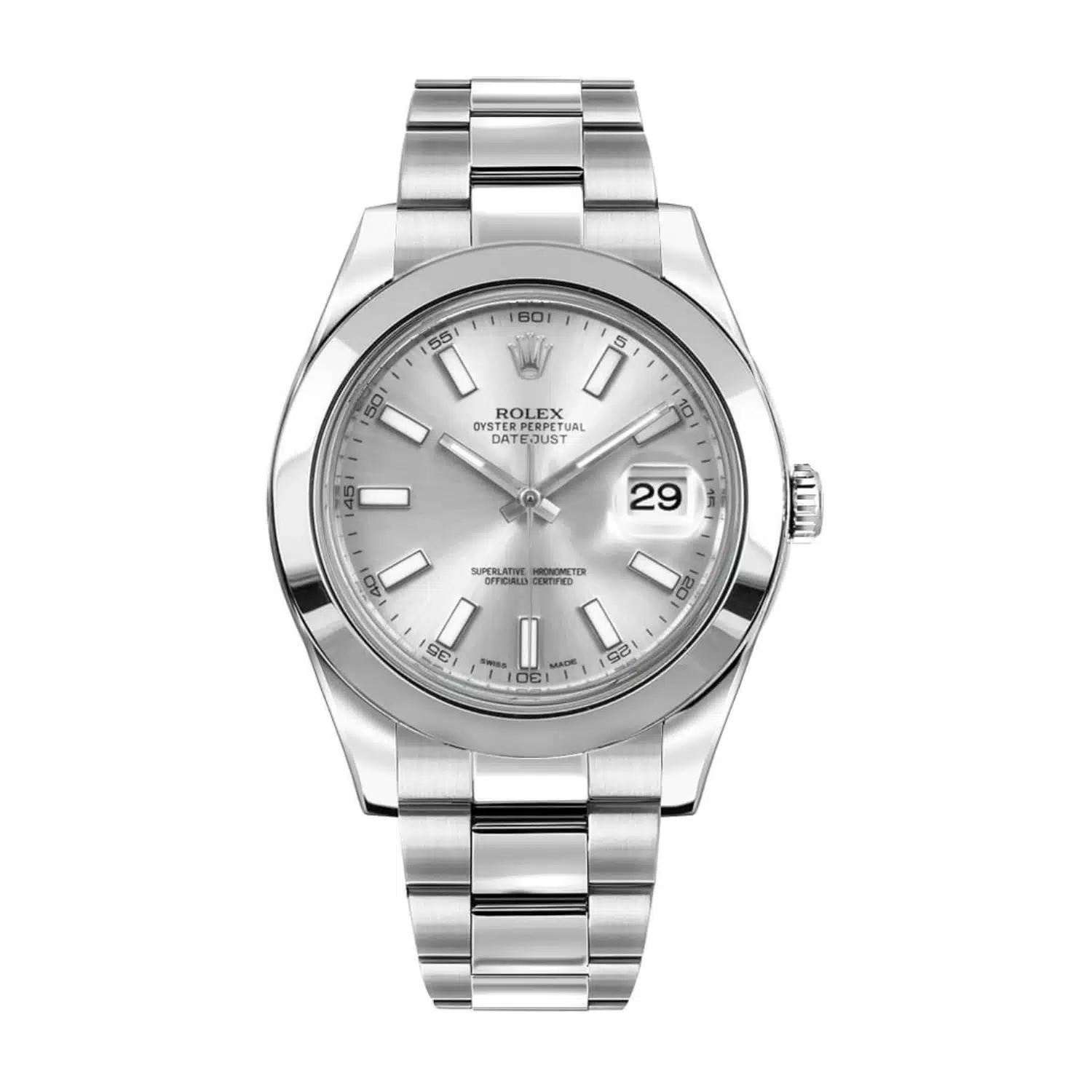 Đồng Hồ Rolex Datejust 116300 41mm Nam Xám