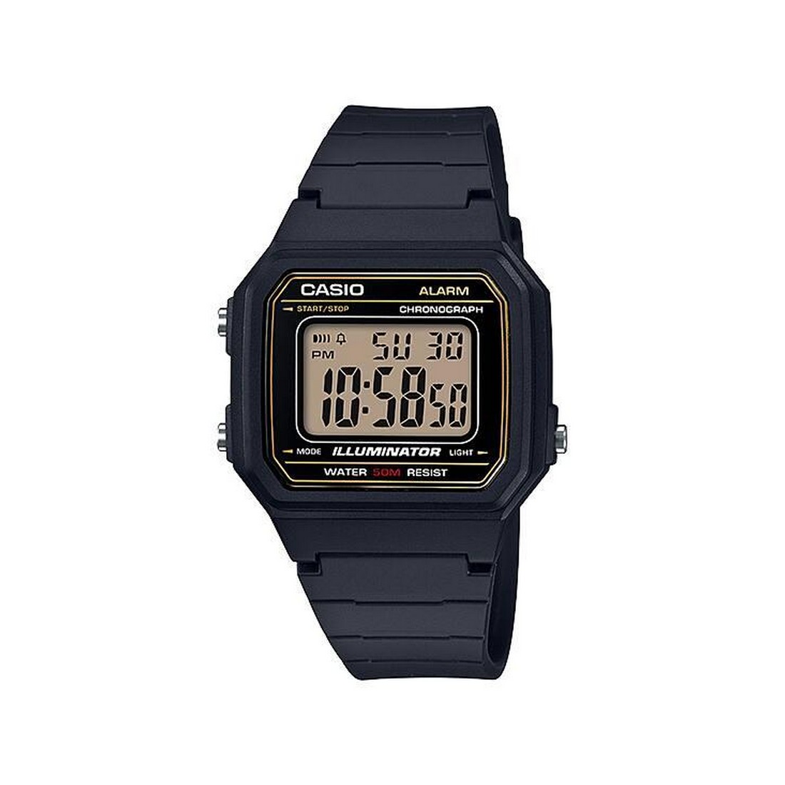 Đồng Hồ Casio W-217H-9Av Nam Đen