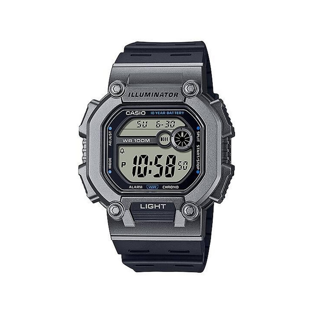 Đồng Hồ Casio W-737H-1A2V Nam Xám Đen