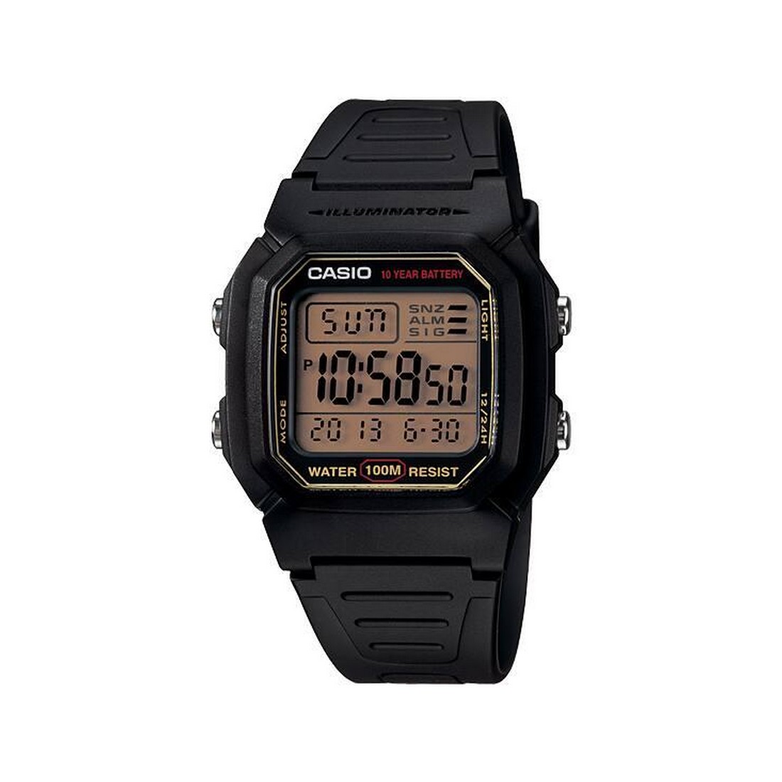 Đồng Hồ Casio W-800Hg-9Av Nam Đen