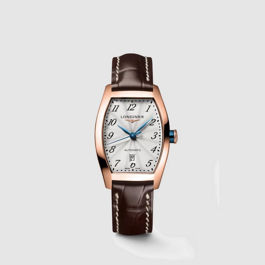 Đồng Hồ Longines Evidenza Nữ 26x30.6mm Vàng Hồng Nâu