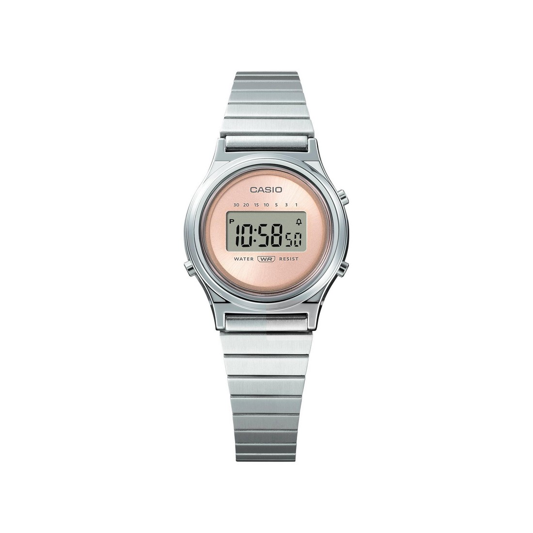 Đồng Hồ Casio La700We-4A Nữ Xám Hồng