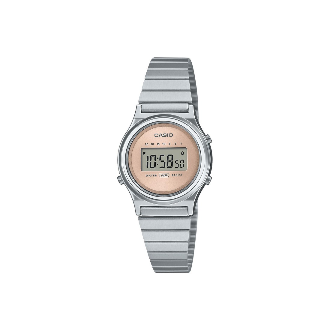 Đồng Hồ Casio La700We-4A Nữ Xám Hồng