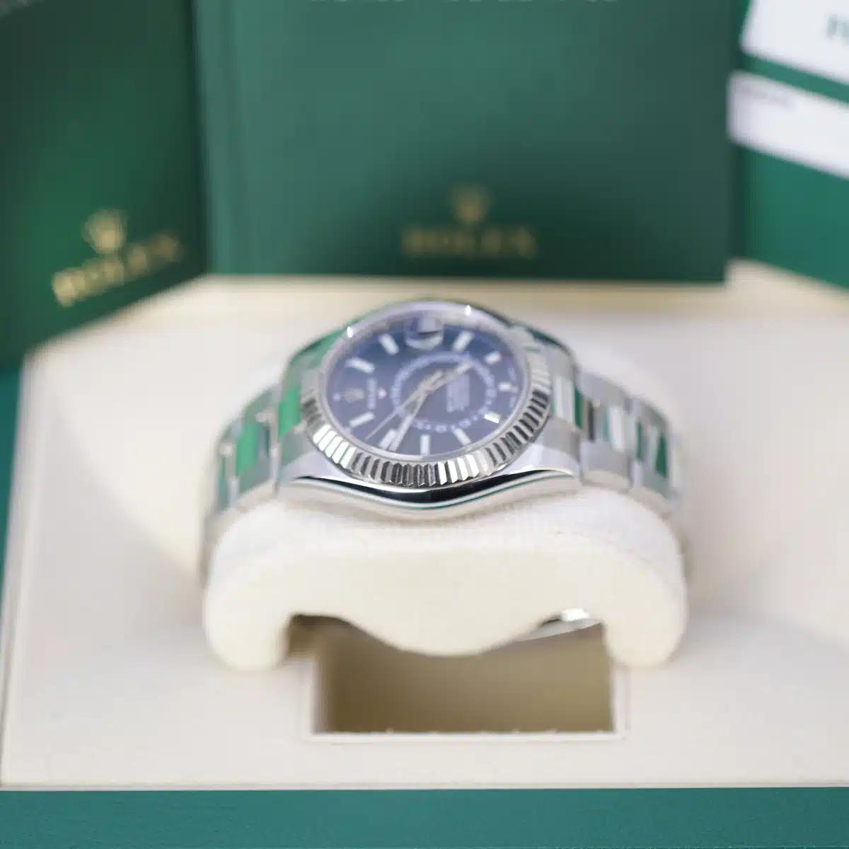 Đồng Hồ Rolex Sky Dweller 326934 42mm Nam Xám Xanh