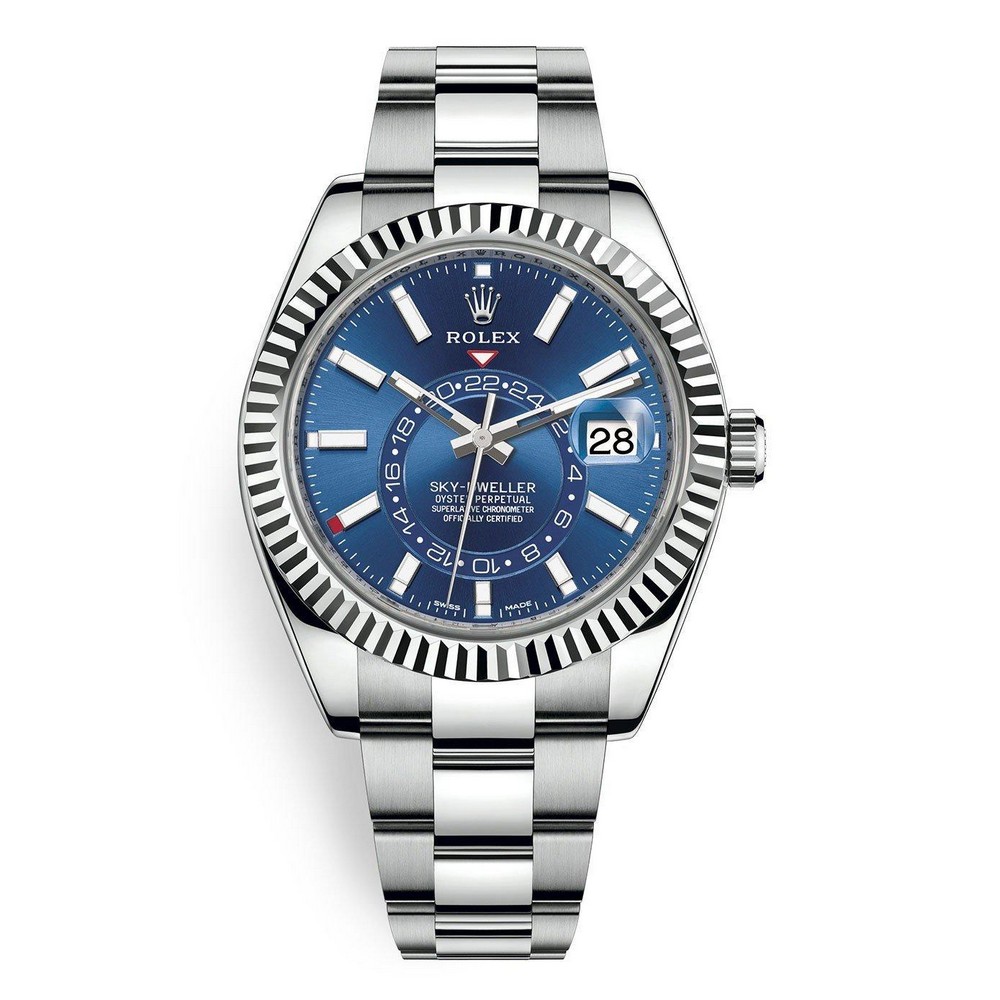 Đồng Hồ Rolex Sky Dweller 326934 42mm Nam Xám Xanh