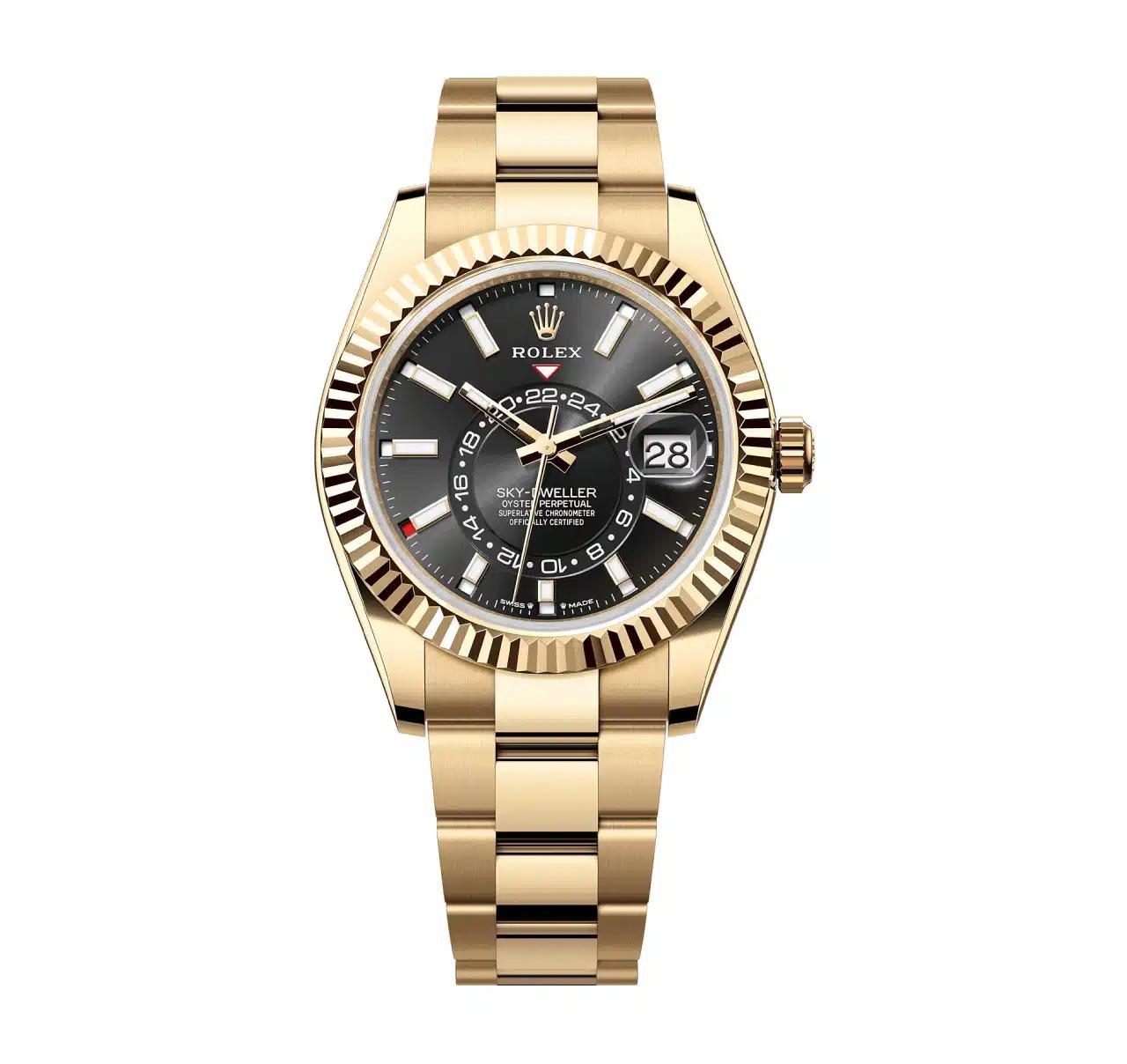 Đồng Hồ Rolex Sky-Dweller 336938 42mm Nam Đen Vàng