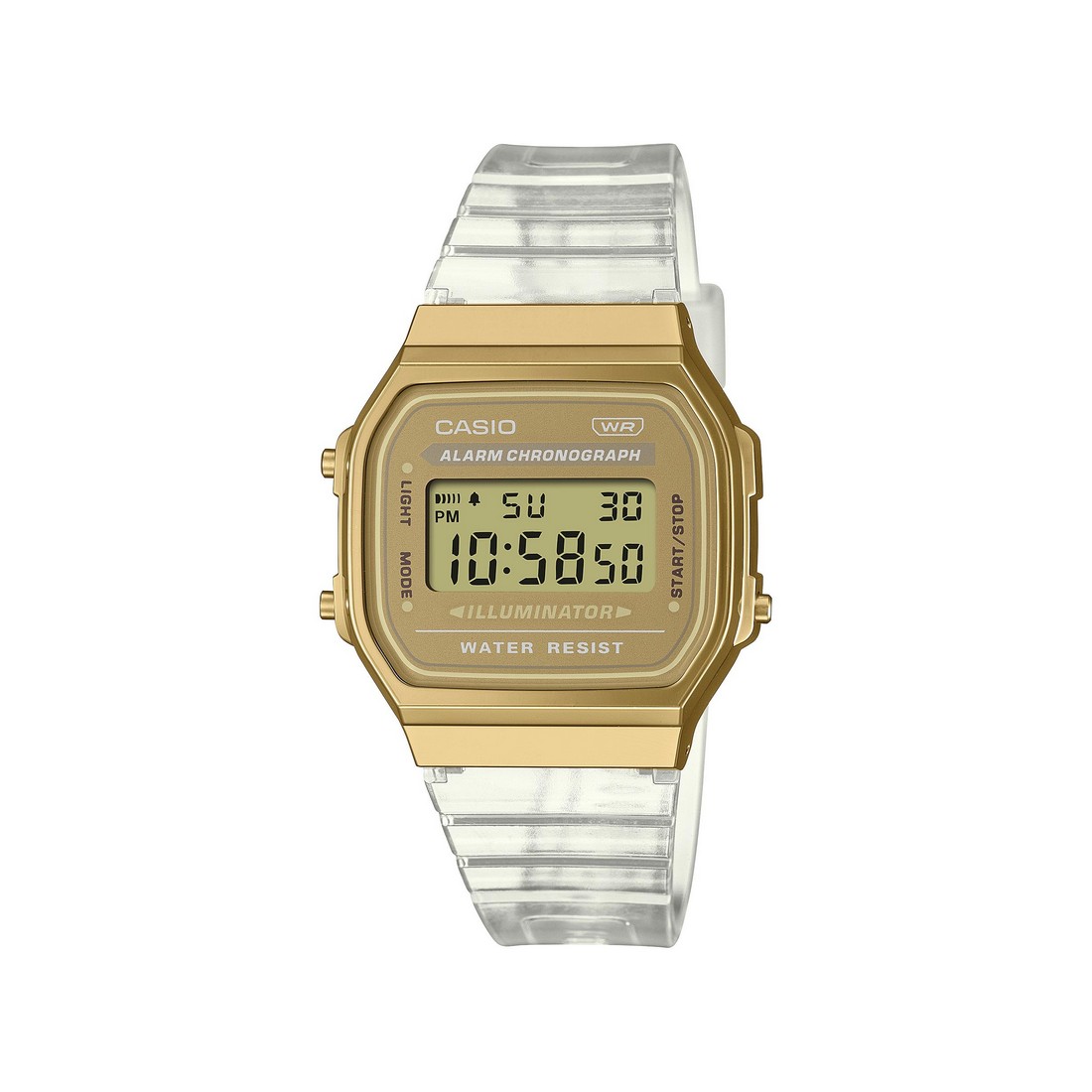 Đồng Hồ Casio A168Xesg-9A Nữ Vàng