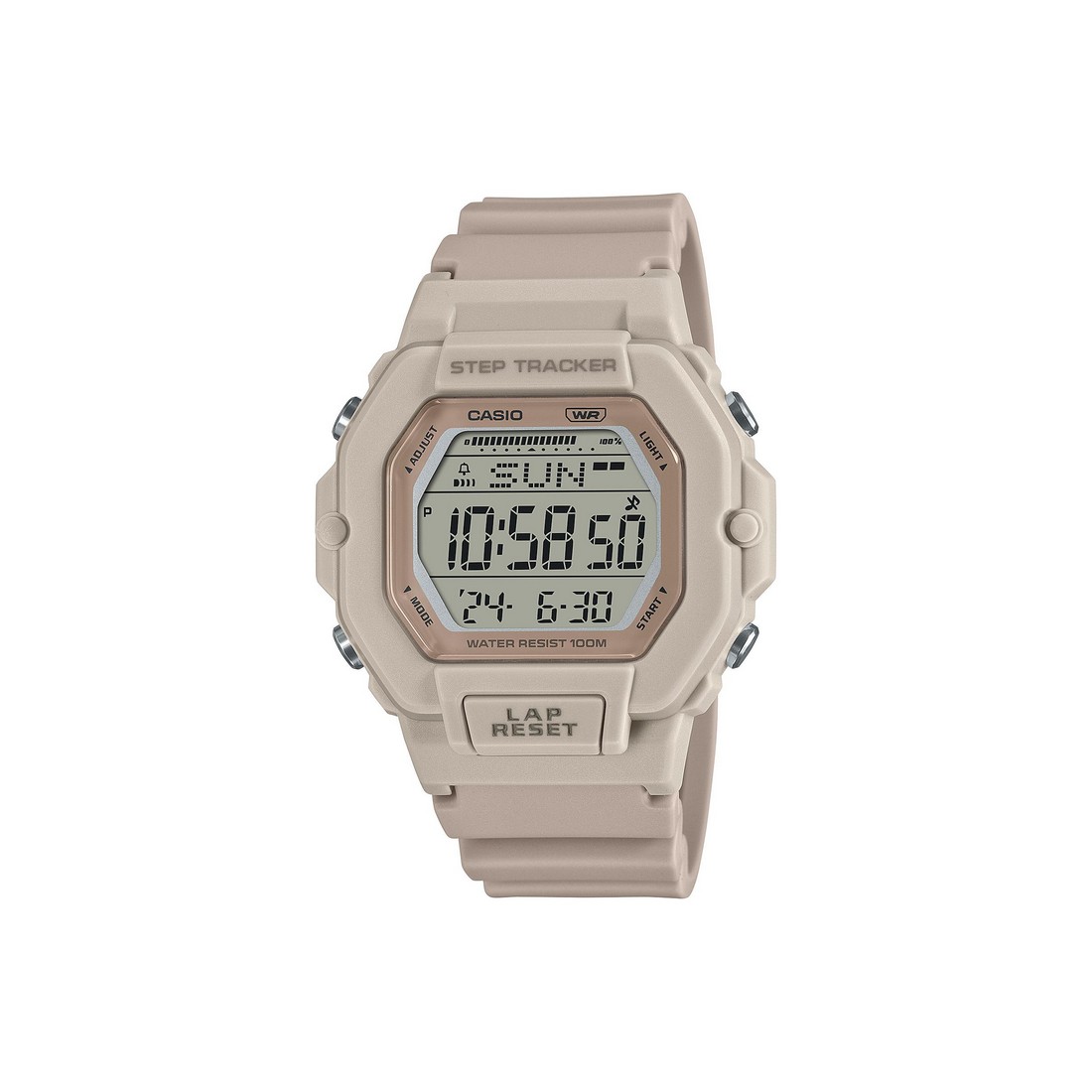 Đồng Hồ Casio Lws-2200H-4Av Nữ Hồng Nâu