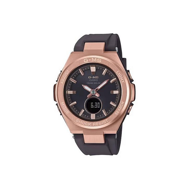 Đồng Hồ Casio Msg-S200G-5A Nữ Đen Vàng Hồng