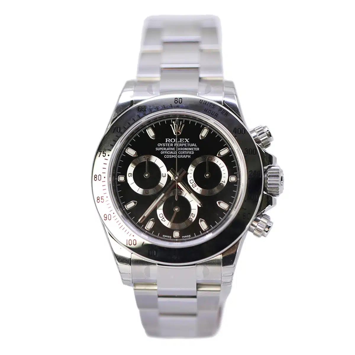 Đồng Hồ Rolex Daytona 116520 40mm Nam Đen Xám