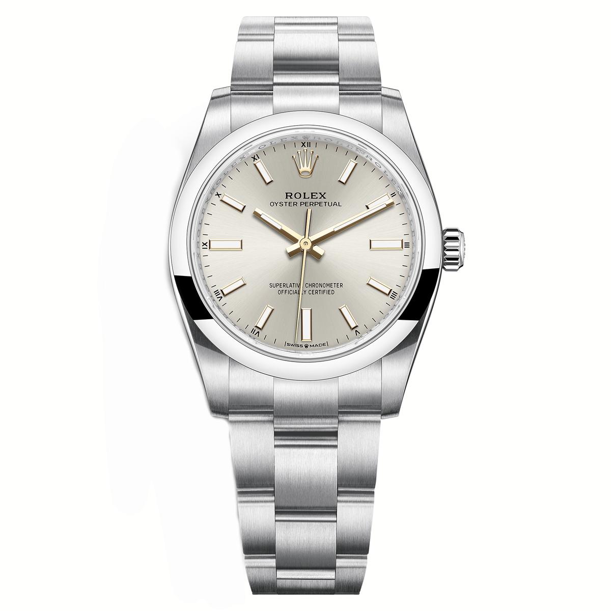 Đồng Hồ Rolex Oyster Perpetual 124200 34mm Nữ Xám