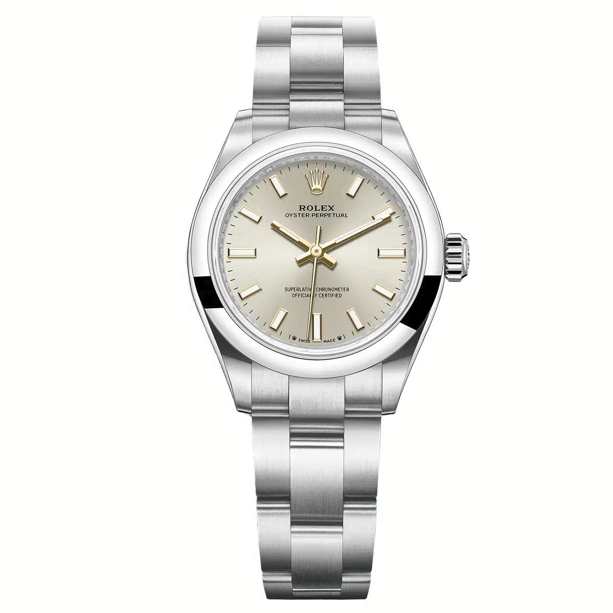 Đồng Hồ Rolex Oyster Perpetual 276200 28mm Nữ Xám