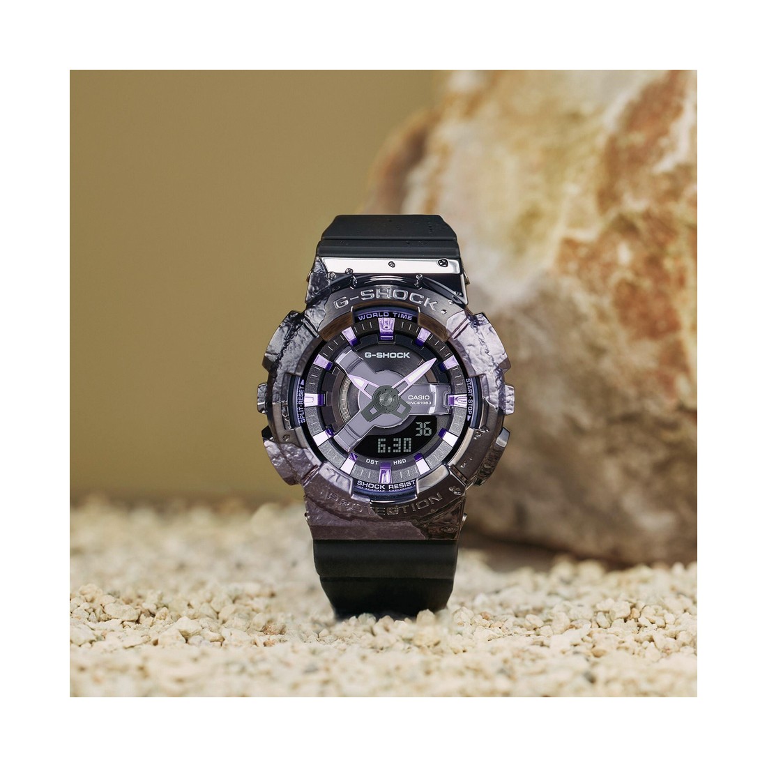 Đồng Hồ Casio Gm-S114Gem-1A2 Nữ Đen Tím