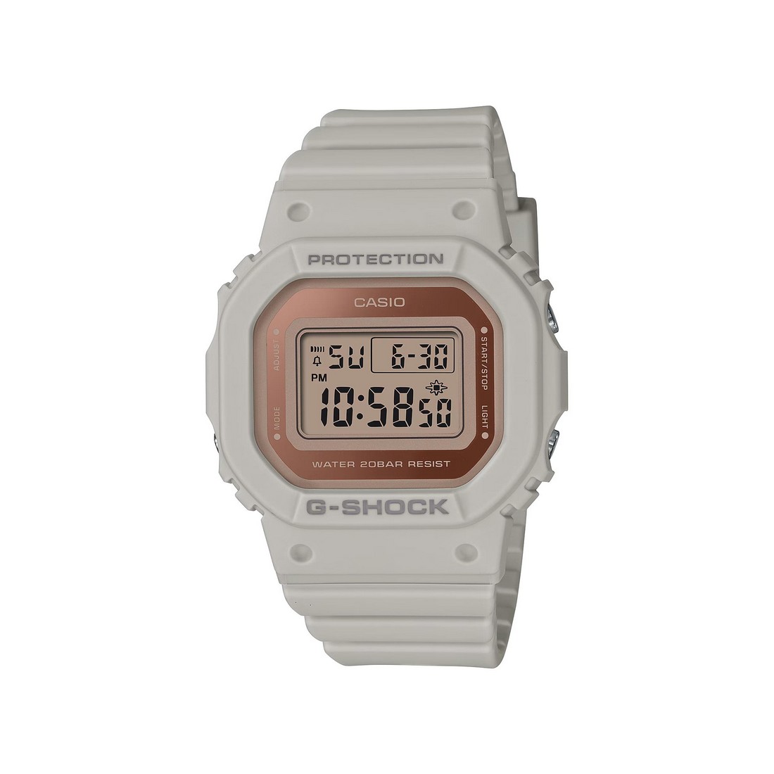 Đồng Hồ Casio Gmd-S5600-8 Nữ Trắng Nâu Nhạt