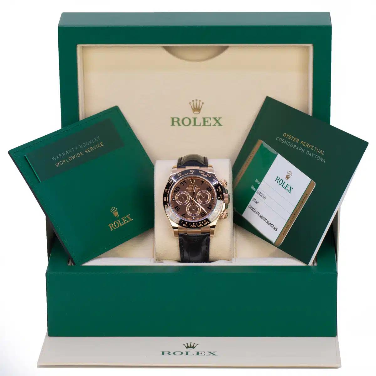 Đồng Hồ Rolex Daytona 116515Ln 40mm Nam Đen Vàng Hồng