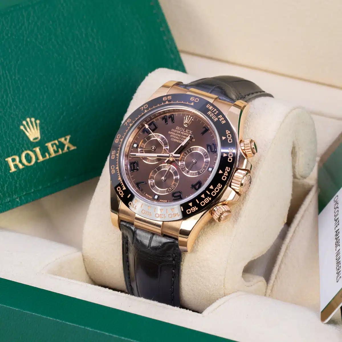 Đồng Hồ Rolex Daytona 116515Ln 40mm Nam Đen Vàng Hồng