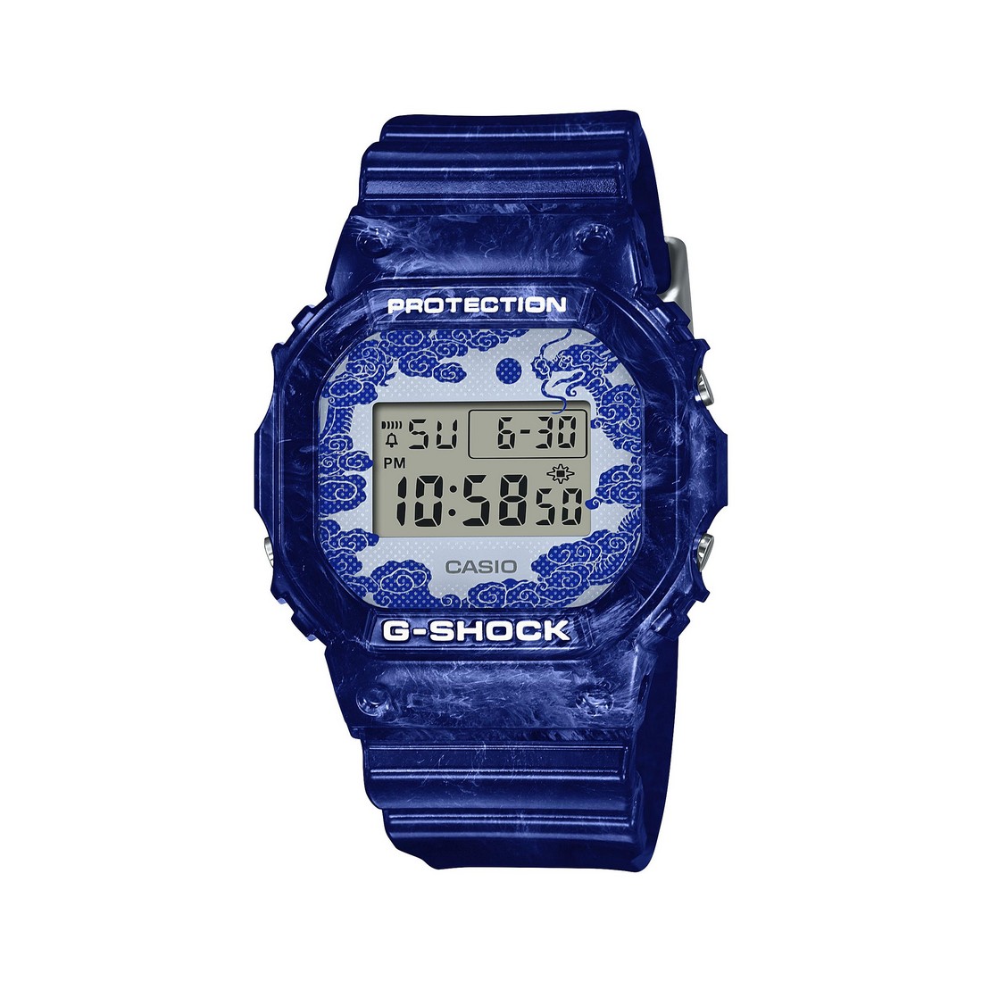 Đồng Hồ Casio Dw-5600Bwp-2 Nam Xanh Trắng