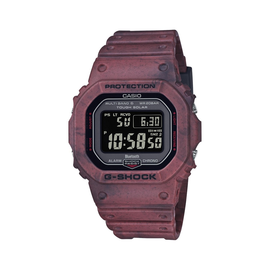 Đồng Hồ Casio Gw-B5600Sl-4 Nam Đỏ Xám