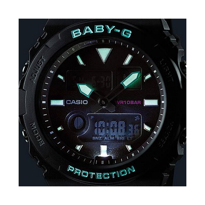 Đồng Hồ Casio Bax-100-1A Nữ Đen