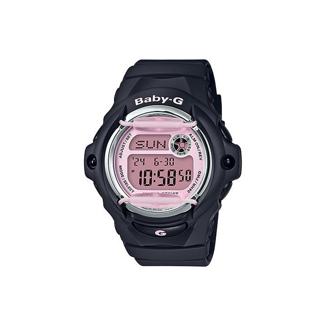 Đồng Hồ Casio Bg-169M-1 Nữ Đen Hồng