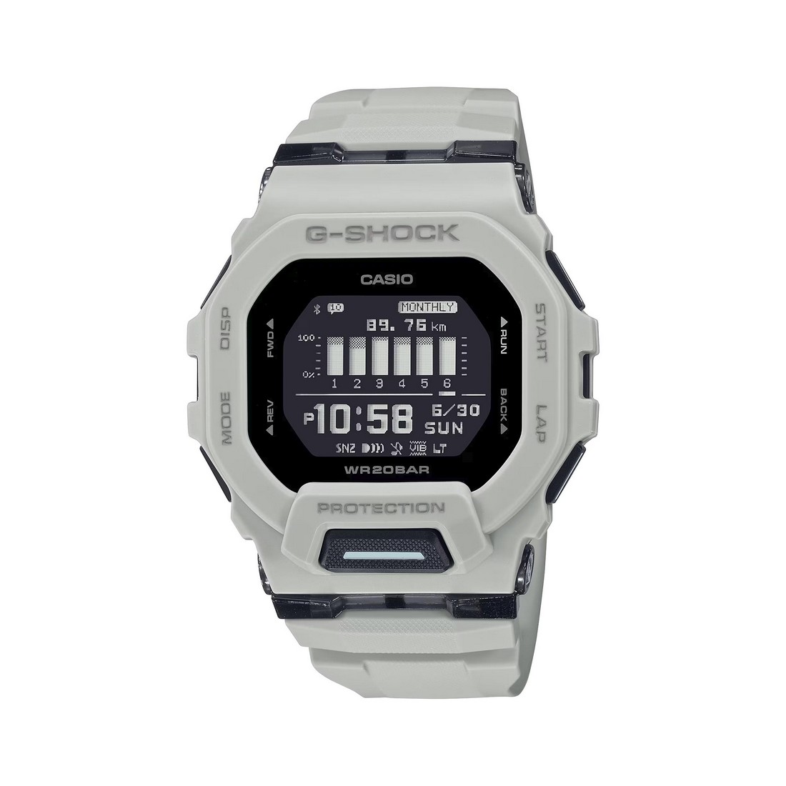 Đồng Hồ Casio Gbd-200Uu-9 Nam Trắng Đen