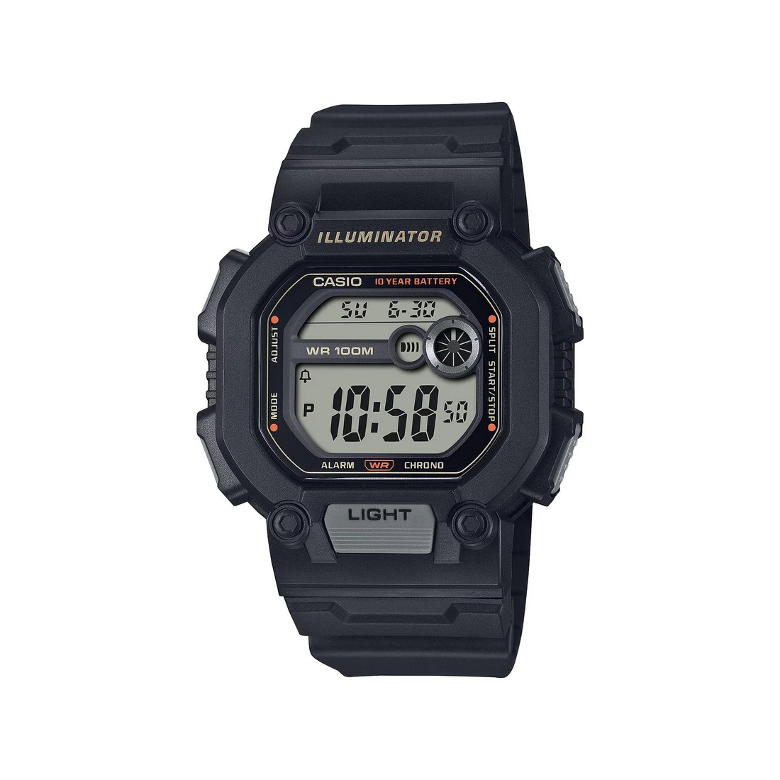 Đồng Hồ Casio W-737Hx-1Av Nam Đen