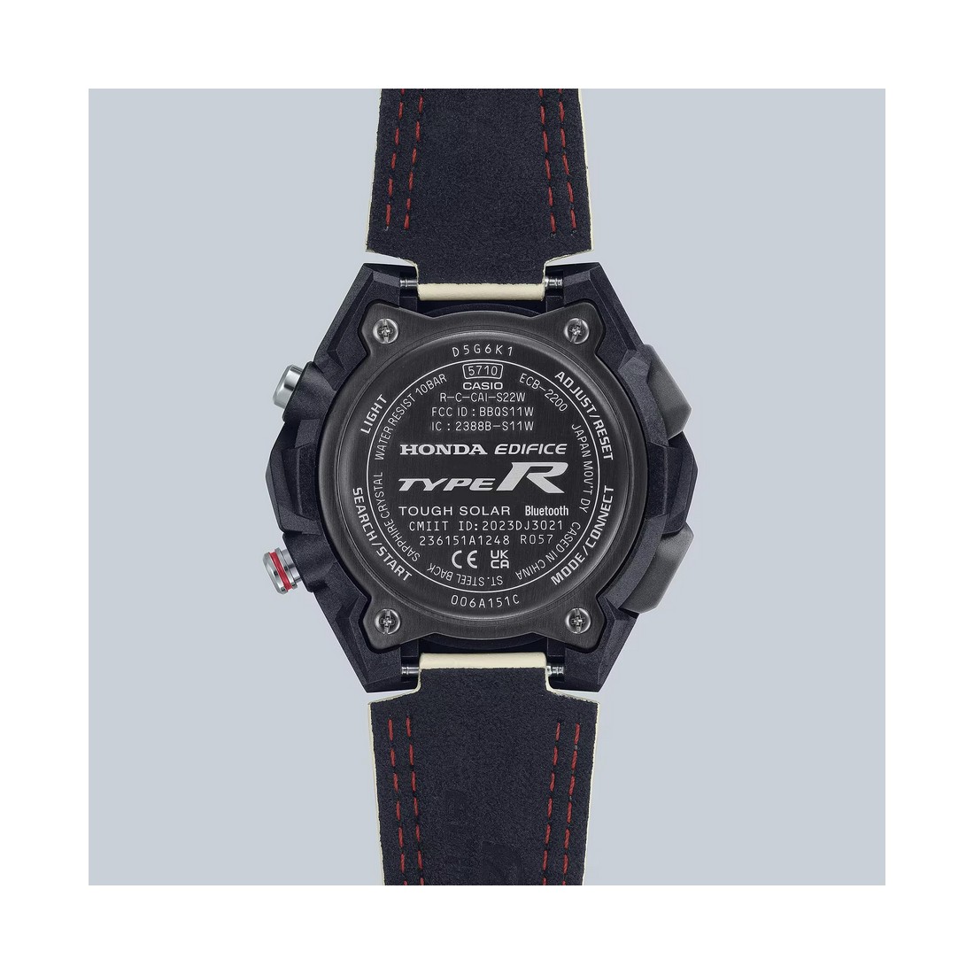 Đồng Hồ Casio Ecb-2200Htr-1A Nam Đen Trắng