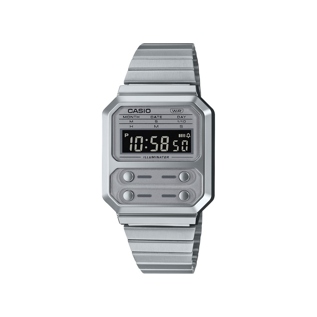 Đồng Hồ Casio A100We-7B Nam Xám