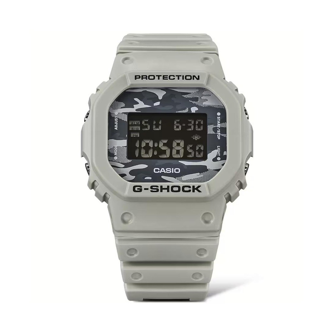 Đồng Hồ Casio Dw-5600Ca-8 Nam Trắng Đen