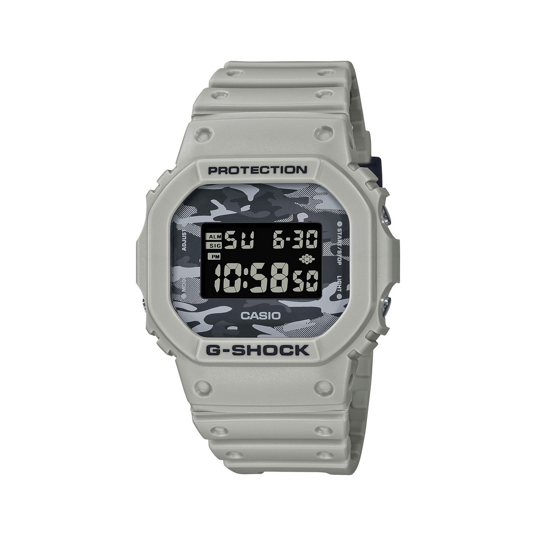 Đồng Hồ Casio Dw-5600Ca-8 Nam Trắng Đen