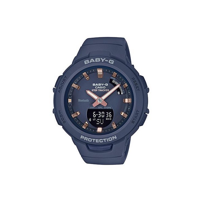 Đồng Hồ Casio Bsa-B100-2A Nữ Xanh Than