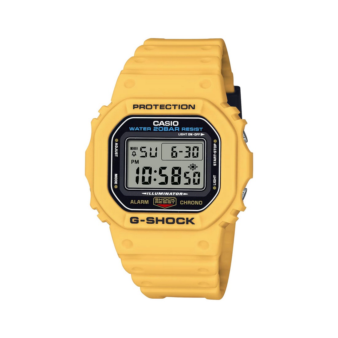 Đồng Hồ Casio Dwe-5600R-9 Nam Vàng Đen