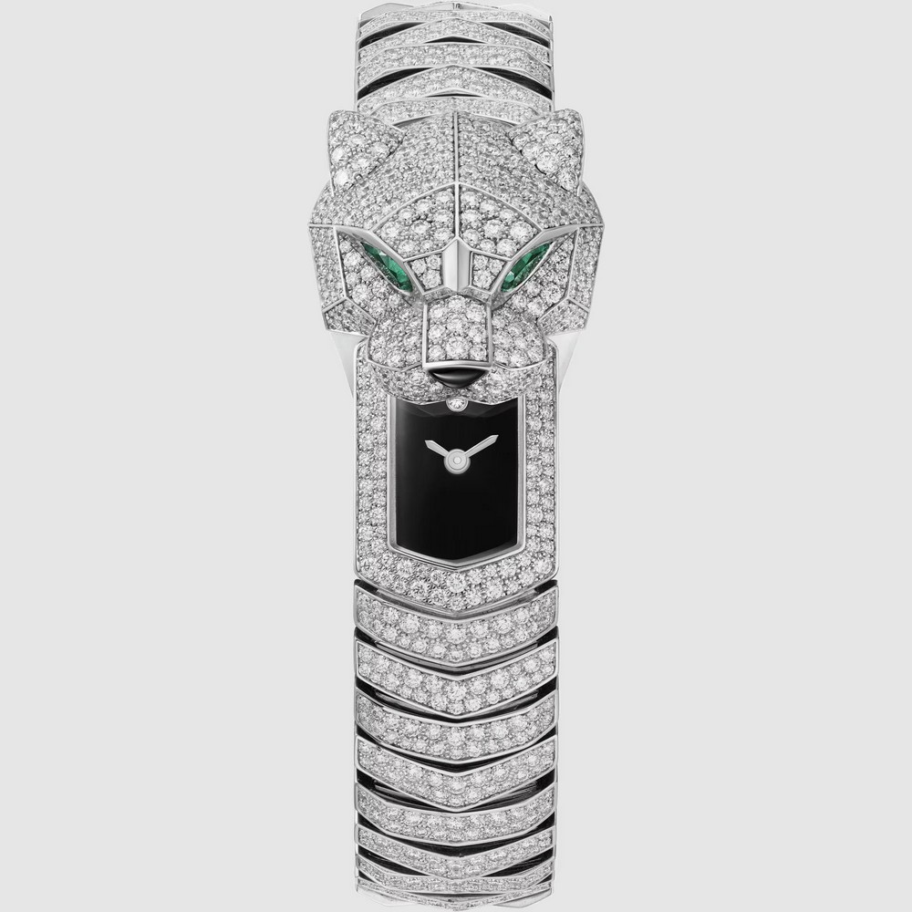 Đồng Hồ Cartier Panthère De Cartier Watch Panther Head And Case Nữ Vàng Trắng