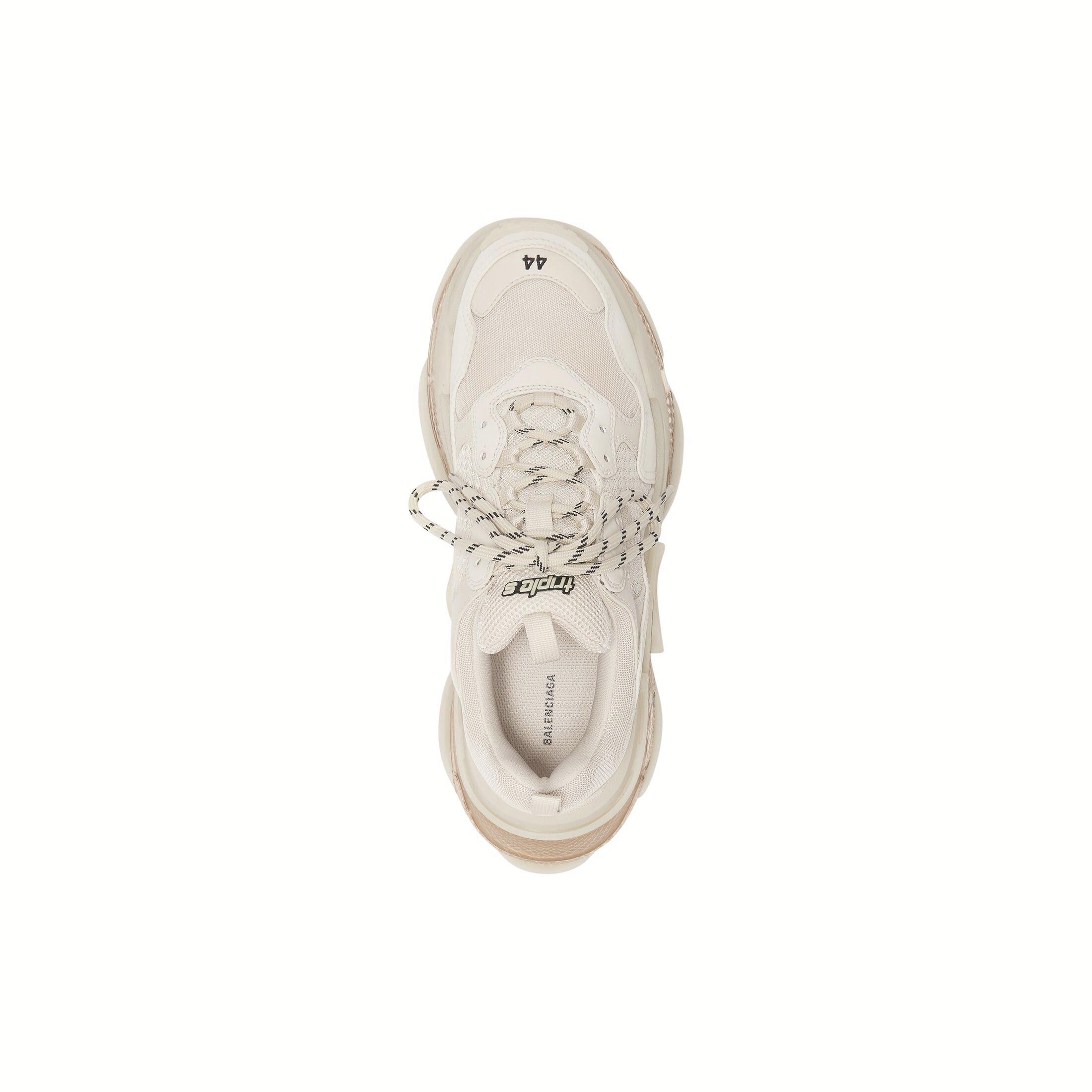 Giày Balenciaga Triple S Sneaker Clear Sole Nam Trắng Đục